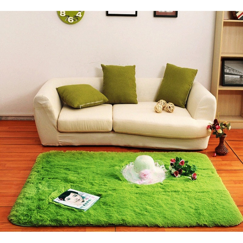 70x140cm Bedroom Living Room Soft Shaggy Anti Slip Carpet Absorbent Mat
