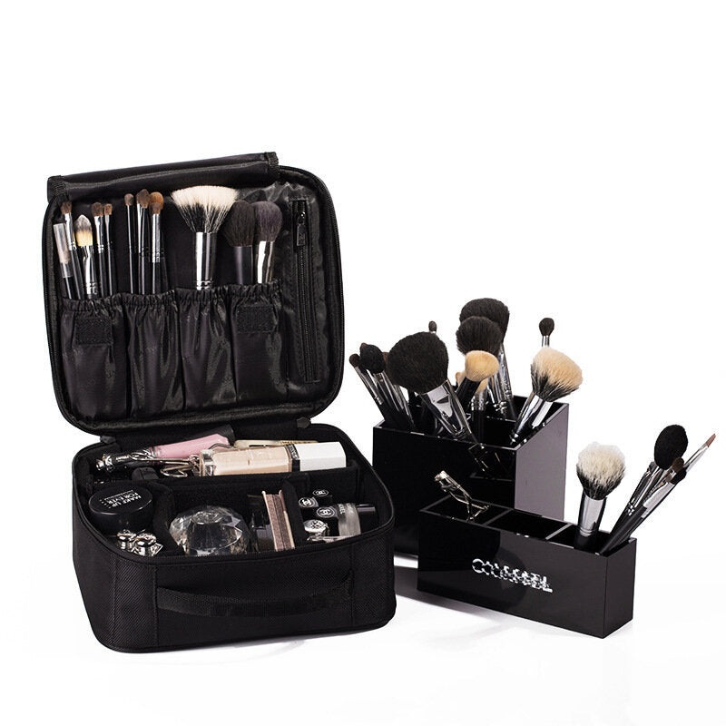 Double Deck Ladies’ Waterproof Cosmetic Suitcas Wash Bag