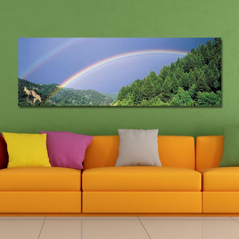 DYC 10429 Single Spray Oil Paintings Photography Rainbow Wall Art For Home Decoration
