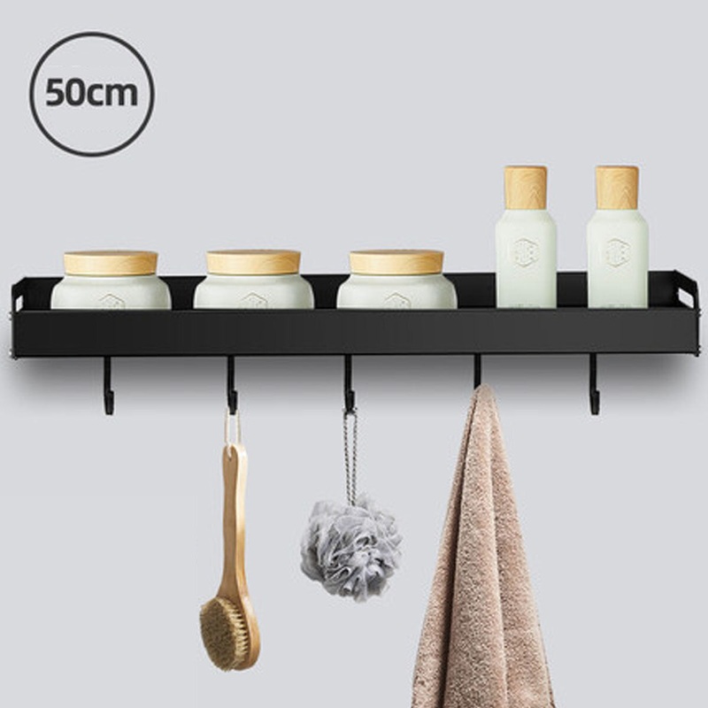 Bakeey Punch-free Kitchen Seasoning Rack Space Aluminum Bathroom Racks Hand-washing Toilet Storage Table Kitchen Pendant