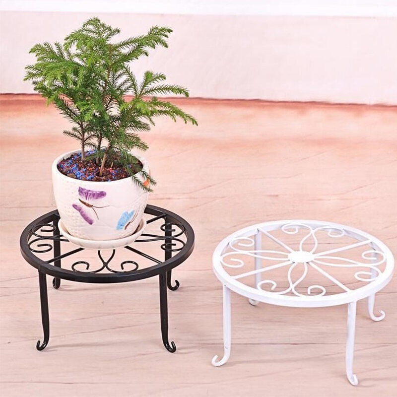 Europeam-style Floor-standing Single-layer Flower Shelf All-match Strong Bearing Flower Stand