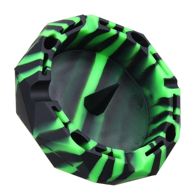 Silicone Car Ashtray Diamond Shape Design Smoking Tool Multifunctional Environmental