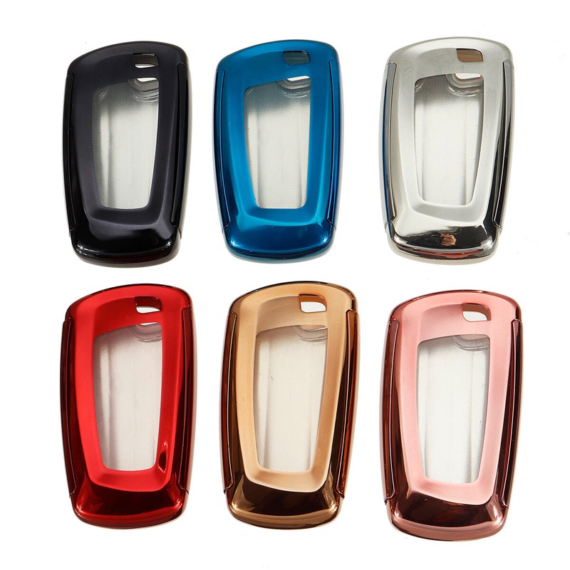 TPU Remote Key Case Cover Fob With Protective Film PC For BMW M5 M6 1 3 4 Series