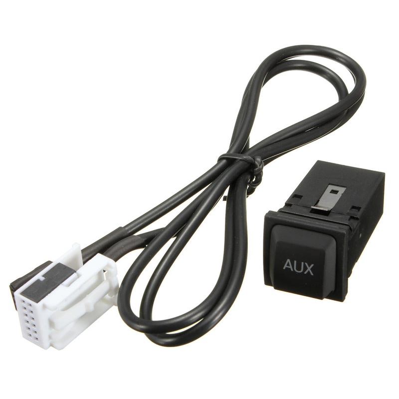 92cm AUX Audio Cable with Switch For Volkswagen VW