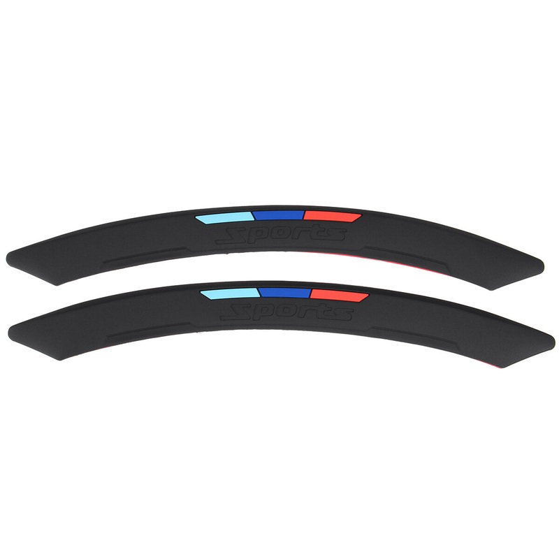 M-Color Sport Wheel Eyebrow Arch Lips Fender Guard Protector Strip Trim Universal