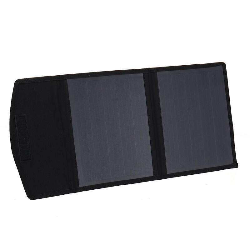 40W 5V Foldable Solar Panel ETFE Solar Folding Bag Dual USB Output Outdoor Waterproof Solar Charger