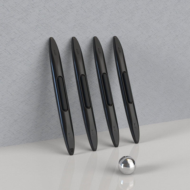 4Pcs Car Door Protector Airbag Anti-collision Strip Anti-static Silicone Rearview Mirror Transparent Exterior Decorative Sticker