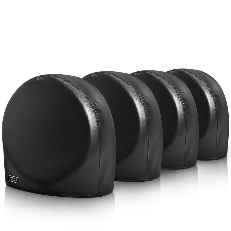 4PCS S/M/L/XL ELUTO Waterproof Tire Covers RV Wheel Covers For Motorhome Truck SUV