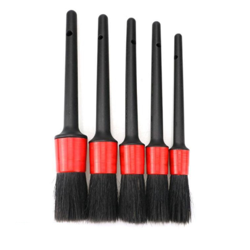 5pcs Car Detailing Brush Auto Cleaning Set Dashboard Air Outlet Clean Brush Tools Car Wash Accessories
