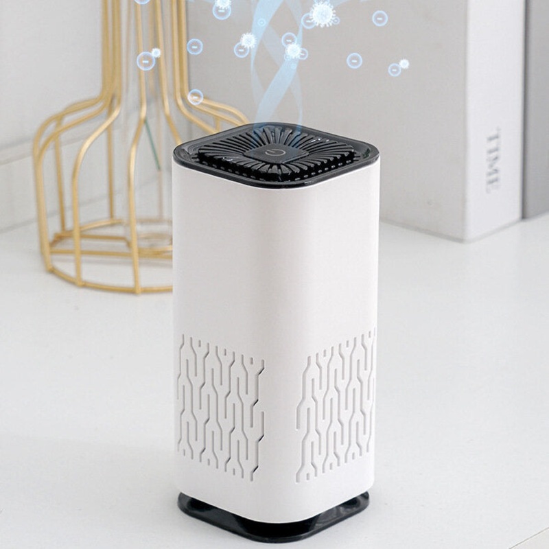 Car Air Purifier Small Portable Deodorization Desktop Office Low Noise HEPA Negative Ion Generator 360 Formaldehyde Purification