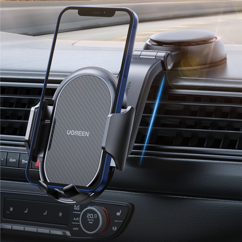 UGREEN Waterfall-shaped Suction Cup Car Holder Gravity Dashboard Phone Holder Universial Mobile Phone Support For iPhone 14 13 Pro Xiaomi for Samsung