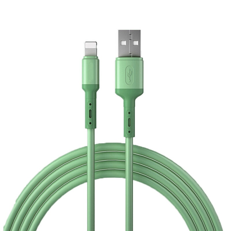 2.4A USB-A to iP Cable Fast Charging Data Transmission Copper Core Line 1M/2M Long for iPhone14 Pro Max 14 Pro 14 13 12 11