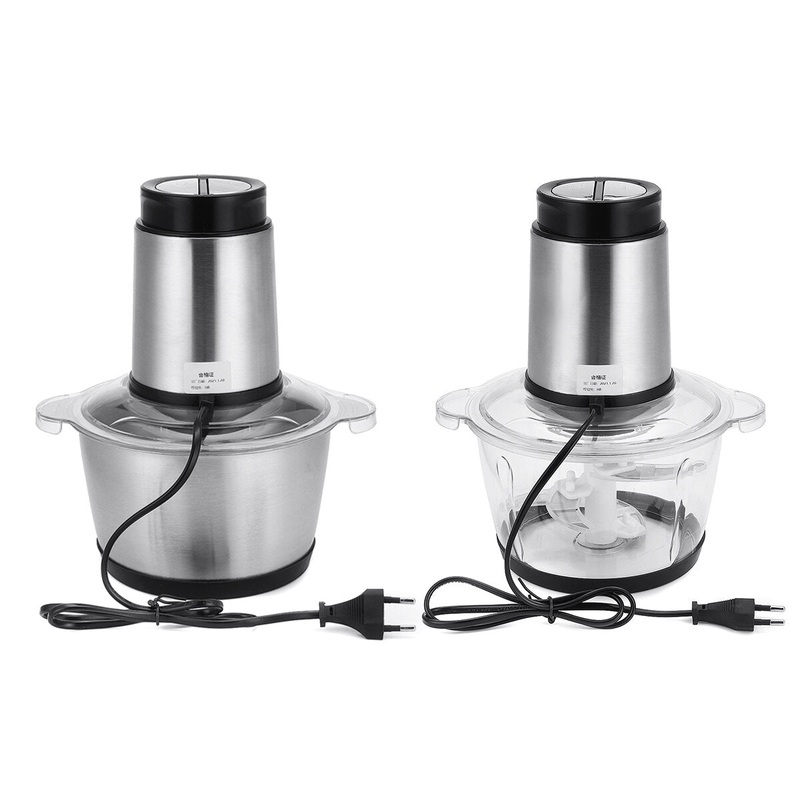 2L 250W Electric Meat Grinders Mini Shredder Chopper Food Processor Bowl