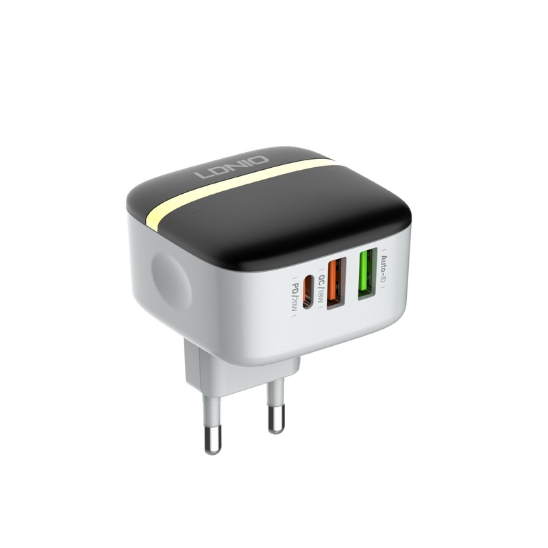 LDNIO 32W Three Ports QC 3.0 PD Fast Charger Wall Travel Charging Adapter For iPhone 11 12 13 14 14 Plus 14 Pro Max For Samsung Galaxy S22 S22 Ultra Galaxy Z Flip 4 For Xiaomi Mi 12T Redmi Note 12 Huawei P50