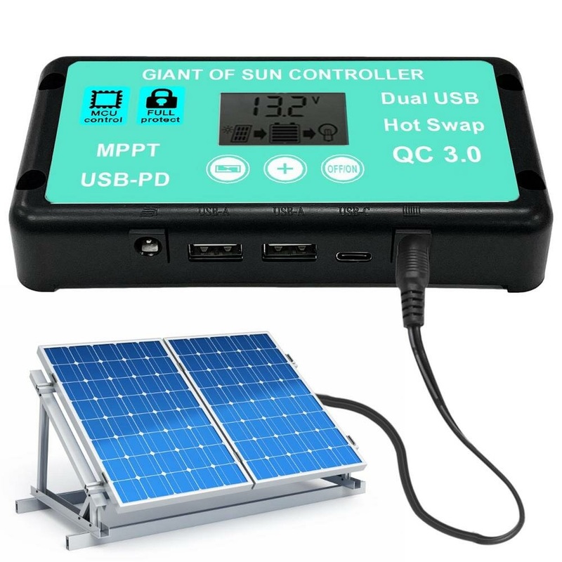 Solar Controller Mppt Precise Monitoring Controller With Function LCD Screen Multiple Protection Solar Charge Controller