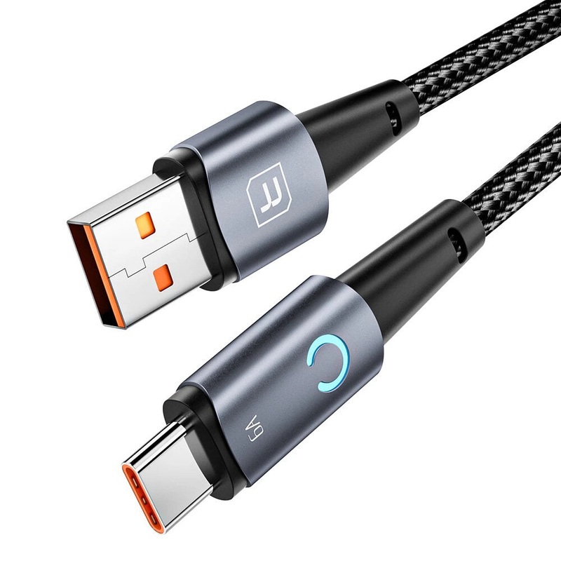 Toocki TQ-X02 6A USB-A to Type-C Cable Fast Charging Data Transmission Thick Copper Plated Core Line 1M/2M Long for Xiaomi 13pro for Huawei Mate50 for Samsung Galaxy Z Fold4 for OPPO Reno9