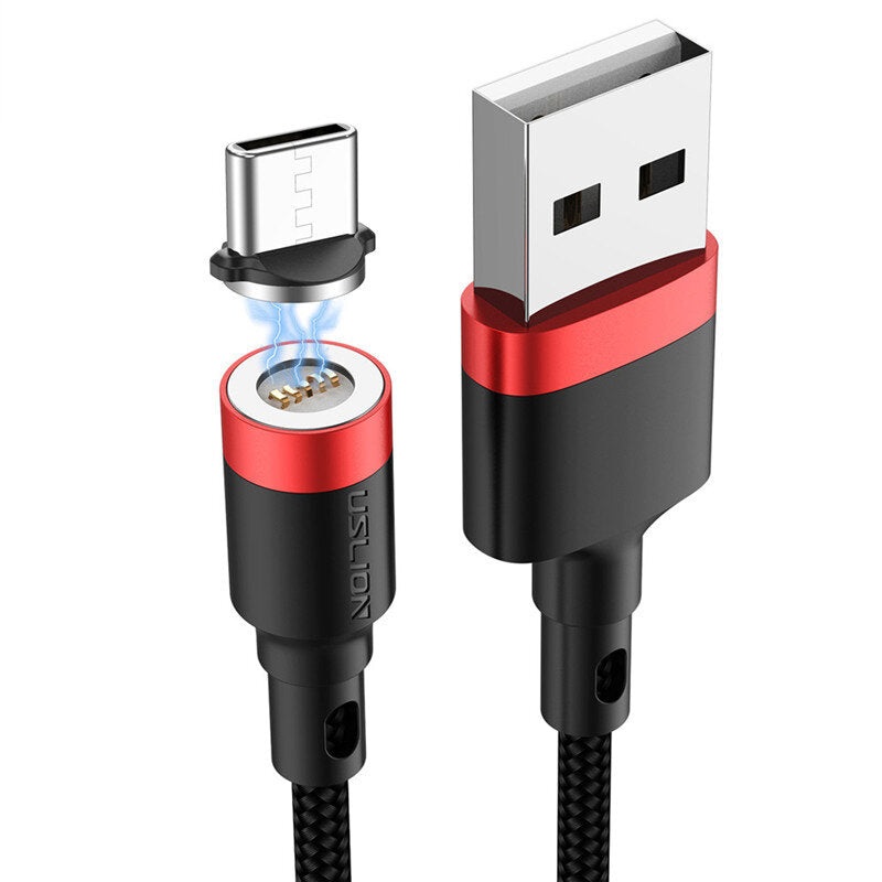 USLION 5A USB-A to Type-C Cable Fast Charging Data Transmission Nylon Braided Copper Core Line 1M/2M Long for Xiaomi Mi13 for OPPO Reno9 for HonorX40 GT for Huawei Mate50