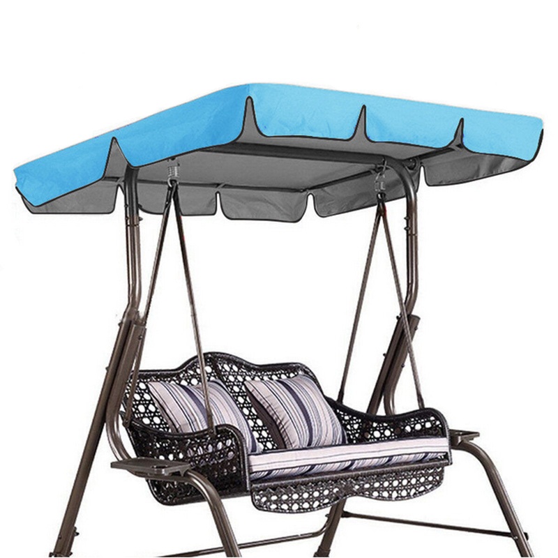 249x185x18cm Swing Chair Top Cover Replacement Canopy Porch Park Patio Outdoor Garden