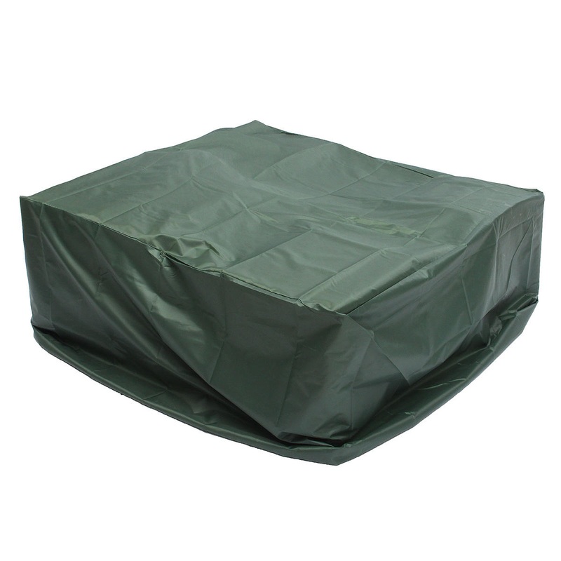 Anti-UV Rain Protective Rattan Furniture  Outside Chair Covers for Wicker Rattan Garden Square Green