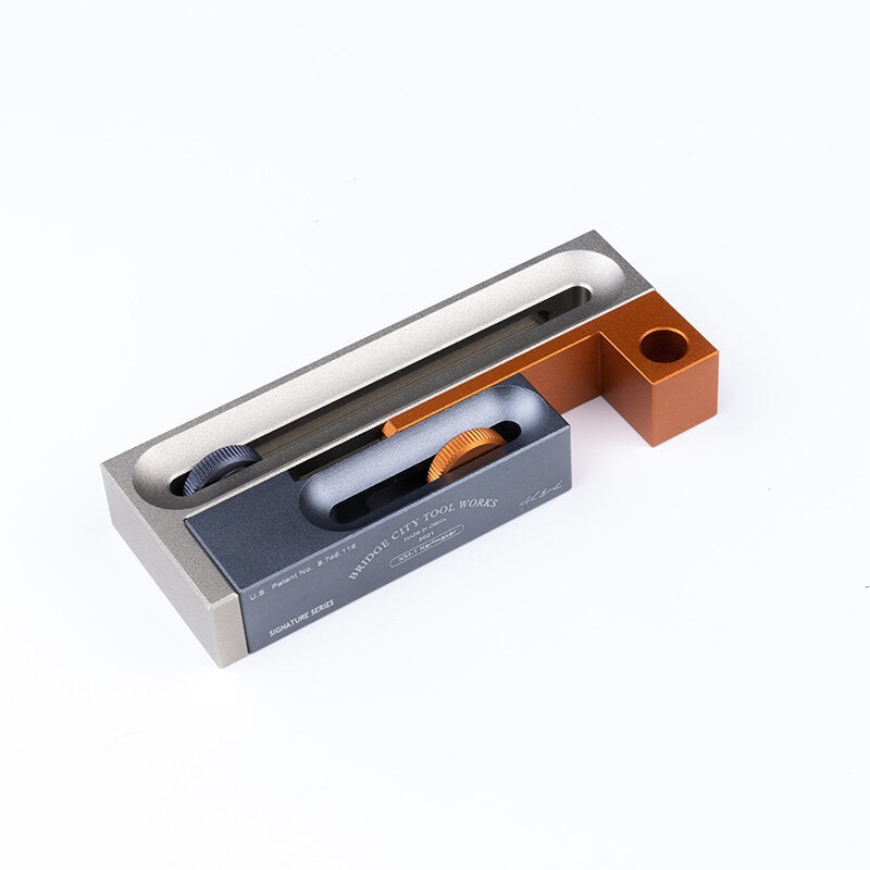 BRIDGE CITY TOOL WORKS KM-1 Kerf Maker Aluminum Alloy Woodworking Tool with Max Kerf Width 1/2 Precision Versatility for Table Miter Radial Saws