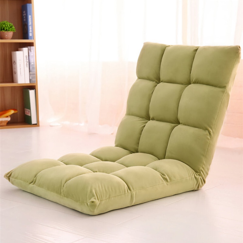 Folding Lazy Lounger Sofa Tatami Lounge Bedroom Chair Floor Home Small Breathable Removable Sofa Bed Back Chair