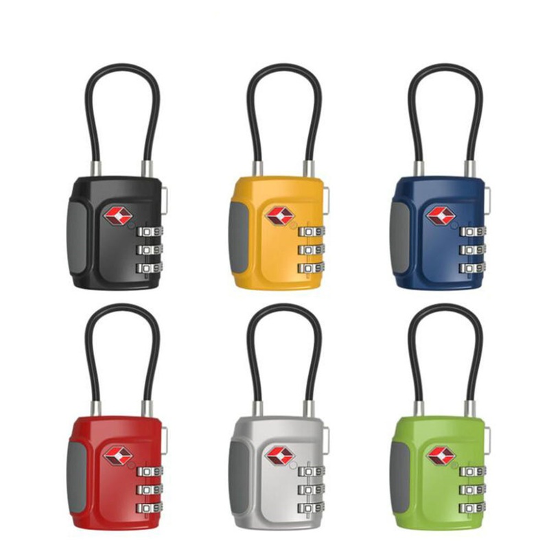 TSA Approved Dial Combination 3 Digit Padlock Travel Luggage Cabinet Password Security Lock