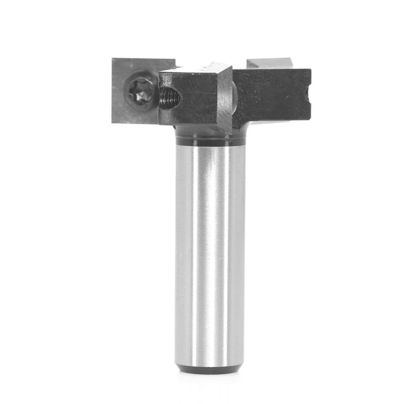 1/2 12.7mm Shank 3 Wings Router Bit Carbide Insert Wood CNC Router Bit 1-1/2” Cut Dia 15/32” Cut Length Surfacing Milling Cutter