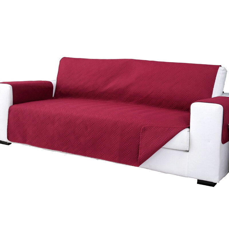 1/2/3/4 Seaters Sofa Mat Double Sides Use Pure Color Sofa Cover Pet Kid Seat Protector Chair Protective Mat Slipcover Home Office Furniture Decoration