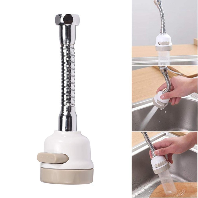 360 Rotatable Faucet Sprayer Attachment Kitchen Tap Head ABS Water Faucet Sprayer Splash Filter Nozzle Adapt for Kitchen Bathroom Faucet
