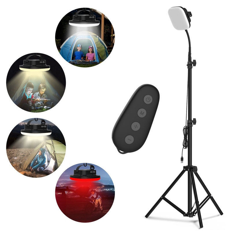 BIKIGHT S1 115*LEDs 1200LM 1.8m Height Adjustable Tripod Stand Light Ultra Bright LED Camping Lantern Work Light For Camping Maintain Photography Stall with Warm & Cool White Light