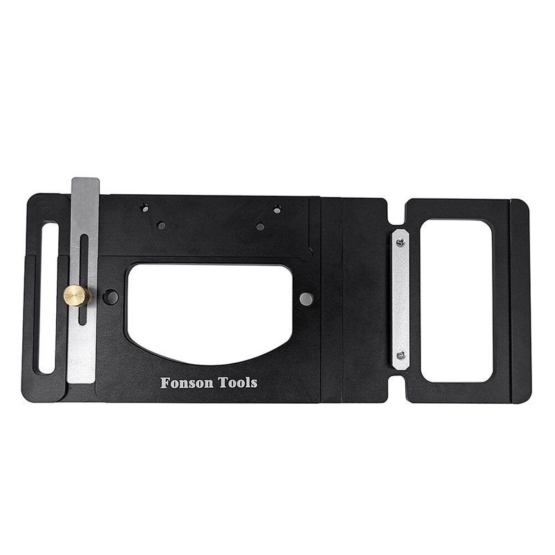 ENJOYWOOD Aluminum Alloy Track Saw Square Guide Rail Angle Stop Woodworking 90 Degree Right Angle Guide Plate Square Cutting Everytime for Makita / Festool