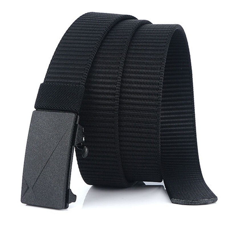 ENNIU 125cm Men’s Tactical Nylon Belt Adjustable Wear-resistant  Elastic Waist Belt Buckle Belt Casual Sports Belts
