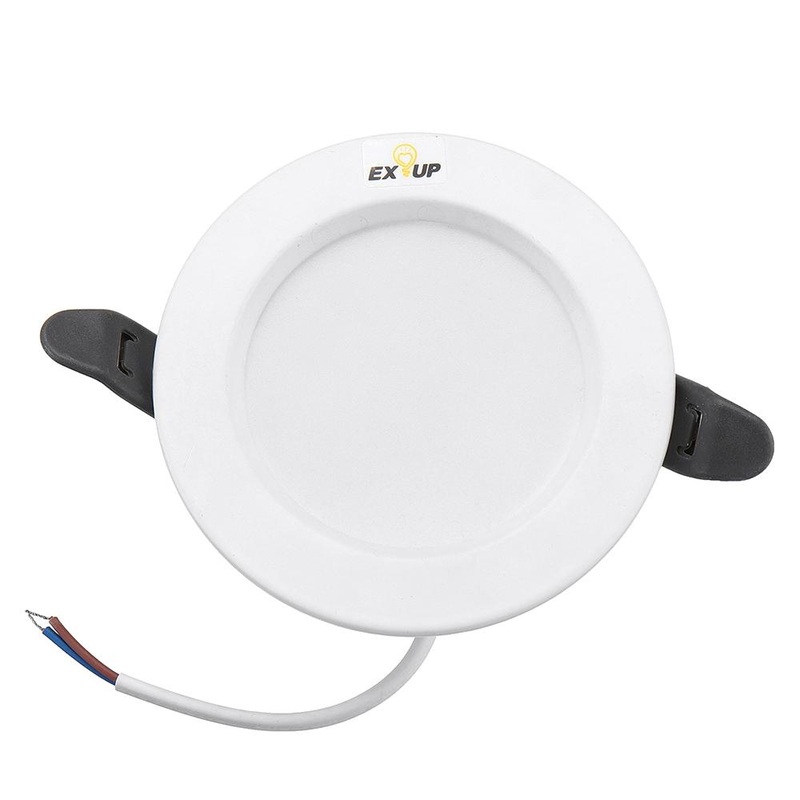 EXUP 5W 7W 12W 18W Round LED Recessed Ceiling Panel Down Light Indoor Home AC220-240V