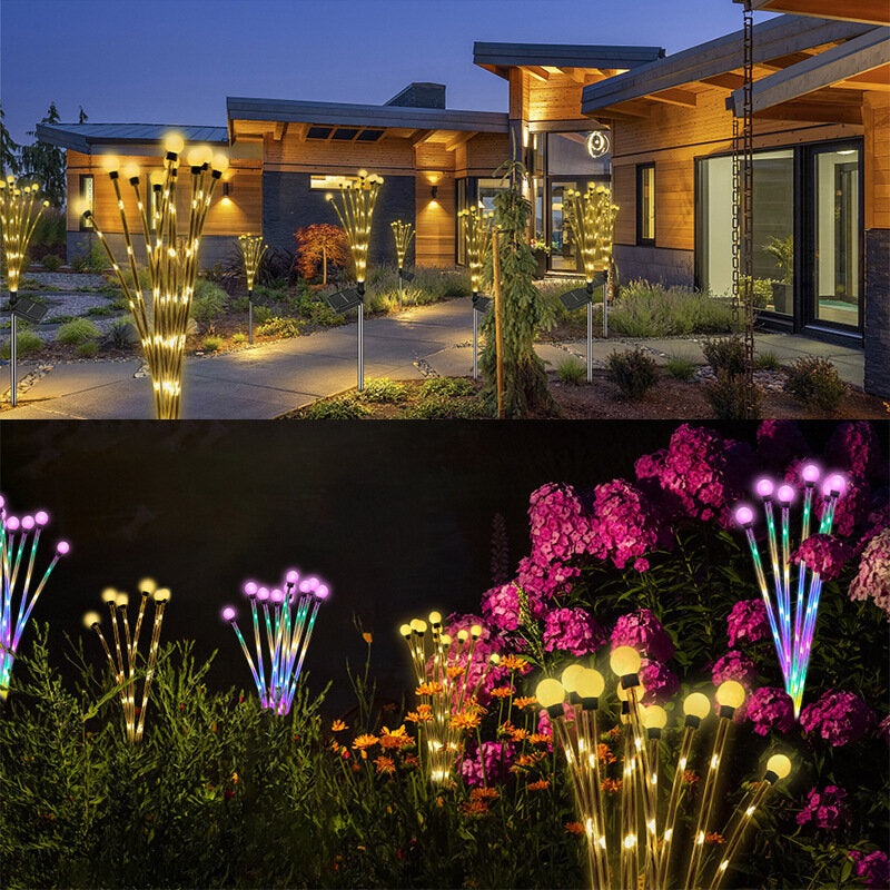 Solar LED Light Garden Decor Firework Light Solar Fireflies Light Garden Lights Christmas Decoration 2023 Solar Light Outdoor