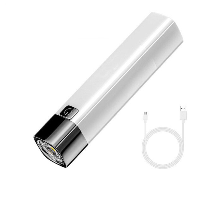 USB Rechargeable LED Flashlights Emergency Flashlight 3 Lighting Modes Waterproof Flashlight for Outdoor Camping Hiking Biking