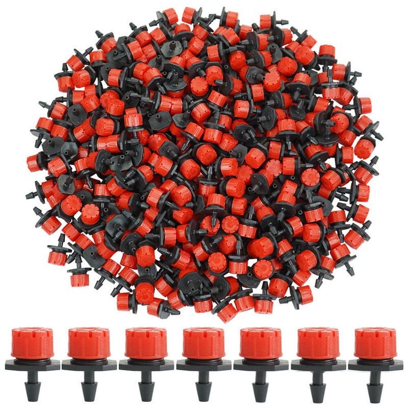 10PCs 8 Holes Water Irrigation Drip Sprinkler Head For 4/7mm Pipe Garden Irrigation Greenhouse Planting