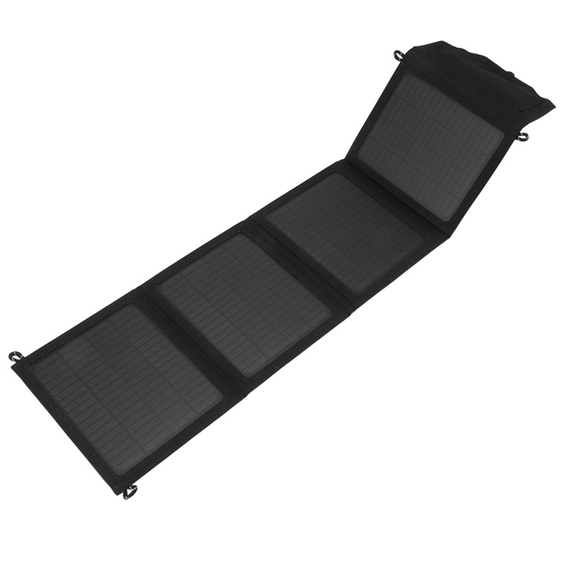 40W Solar Panel Folding Bag Dual USB12-5V Charger Single Crystal Camouflage Portable Outdoor Charging Energy Storage
