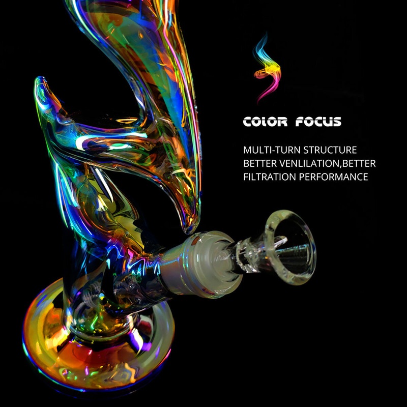 Beaker Glass Joint Pipes Bubblers for Smoking Recycler T obacco Glass Water Recycler H ookah Pen