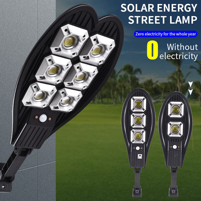 COB LED Solar Street Light Motion Sensor Outdoor Garden Waterproof Solar Lamp Remote Control