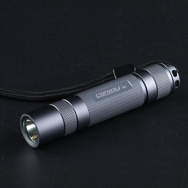 Convoy S2+ LH351D Ra 90 High CRI 4 Modes/12-Group Modes 18650 Flashlight Orang Peel Reflector Long Range LED Torch