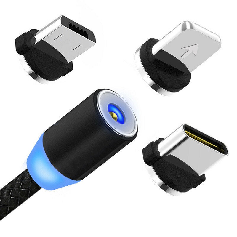 Elough 2.4A USB-A to iP/Type-C/Micro USB Charging Cable Pure Copper Core Line 1M Long for iPhone 12 13 14 14Pro for Samsung Galaxy S23 for Oppo Reno9 for Xiaomi 13pro