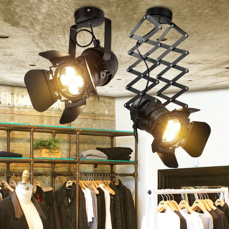 Industrial Retro LED Ceiling Light  Track Light Stretch Light Indoor LED Lamp for Cloth Club