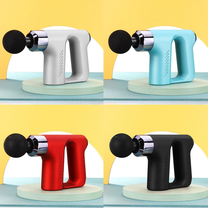 4 Heads Electric Massage Gun LCD Touch Sports Muscle Relaxing Massager 5-gear Deep Tissue Musle Massager