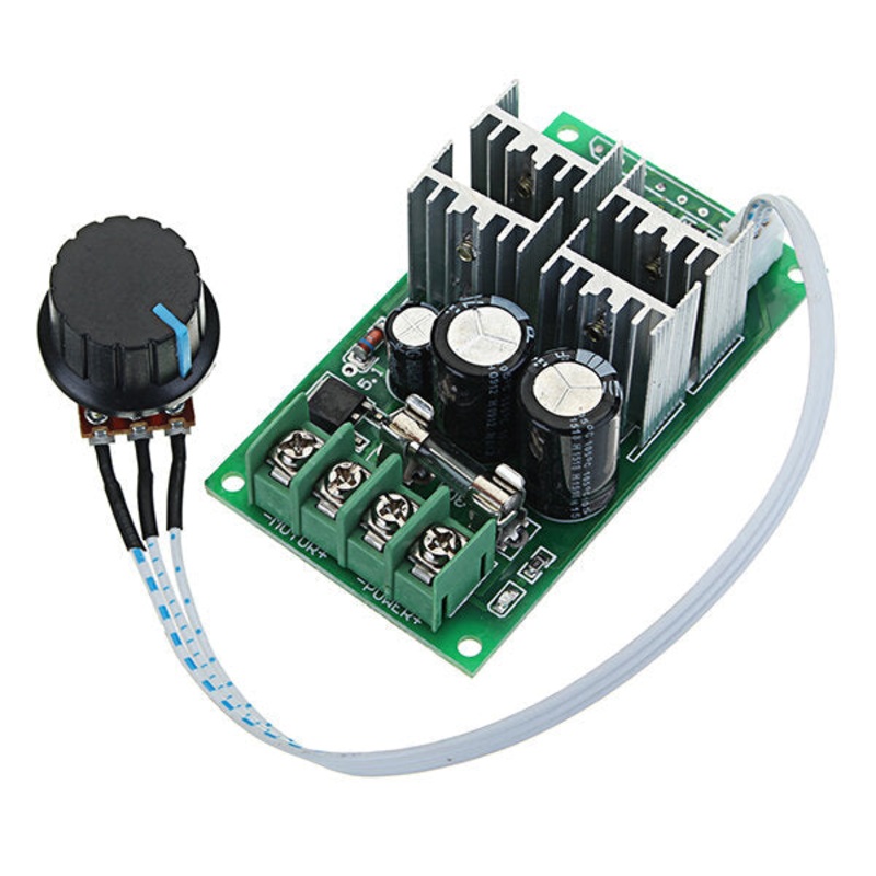 DC 6-60V 30A PWM DC Motor Speed Regulator High Power Speed Controller 6V 12V 24V 36V 48V 60V Support PLC Analog Quantity 0-5V