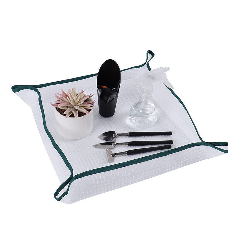 Foldable Planting Mat 50x50cm Gardening Potting Mats Waterproof Dust Proof Repotting Mat Transplanting Pad Flower Plant Pots Pads