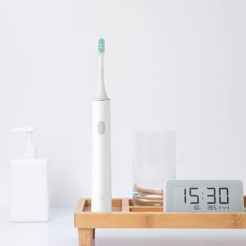 MIJIA T500 Electric Toothbrush Smart Sonic Brush Ultrasonic Whitening Teeth vibrator Wireless Oral Hygiene Cleaner – White