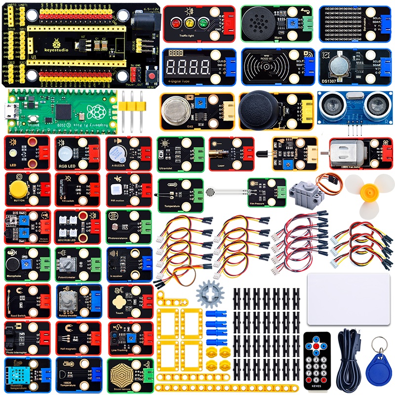 Raspberry Pi Pico 37 in 1 Sensor Kit for MicroPython with Main Board Basic MicroPython Programming