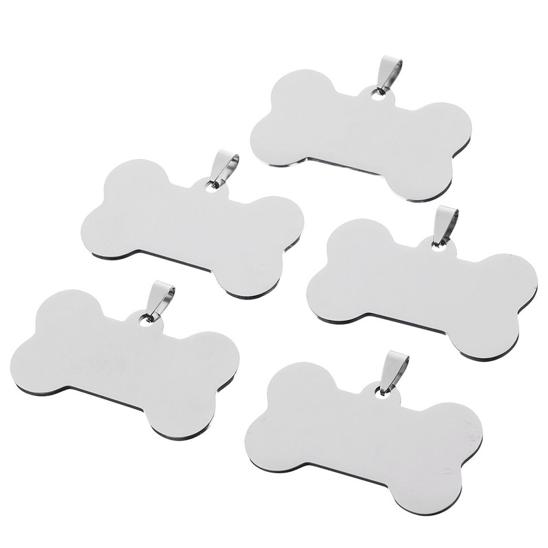 ATOMSTACK 5Pcs Metal Dog Tag Laser Machine DIY Cutting Engraving Materials
