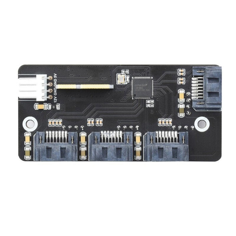 C0918 Raspberry Pi CM4 Expansion Card PCI-E to Four-way SATA3.0 Expansion Board 6Gbps High-speed SATA Interface Module Board