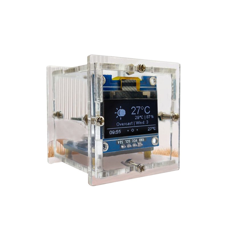 ESP8266 DIY Electronic Kit Clock Display Wifi Connection Shell Welding Project Automatic Timing Module Instrument Tool